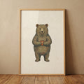 Cozy Bear with Coffee Cup Digital Art