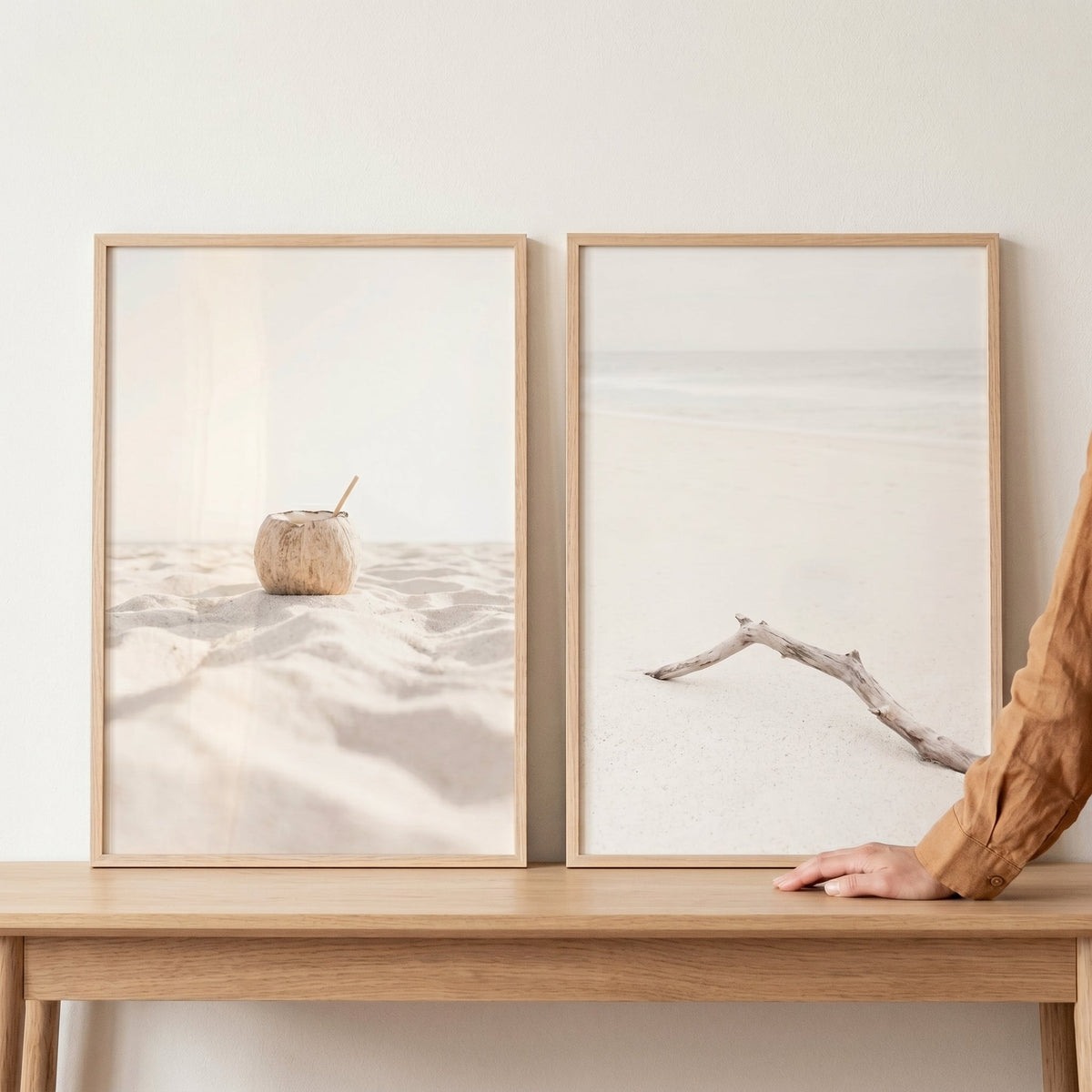 Minimalist Beach Vibes Digital Art