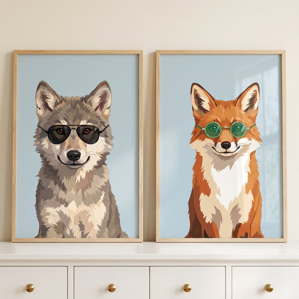 Dapper Animals Digital Art Set
