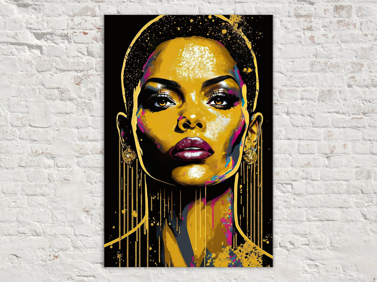 Golden Radiance Digital Art Print