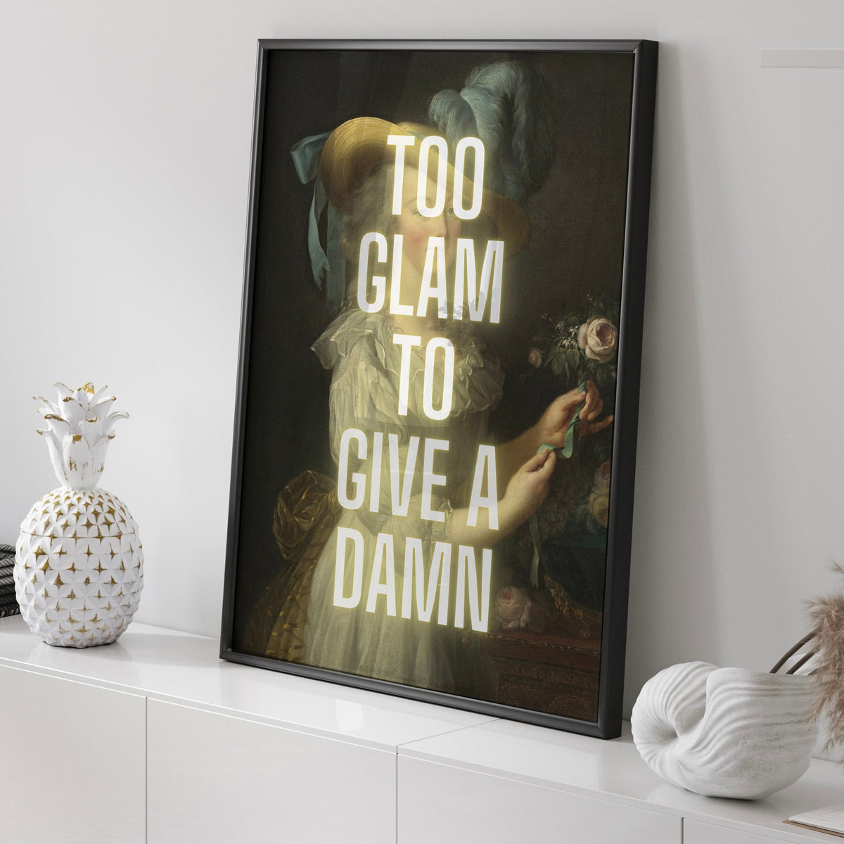 Too Glam To Give A Damn Digital Art Print