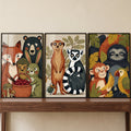 Charming Safari Animals Digital Trio