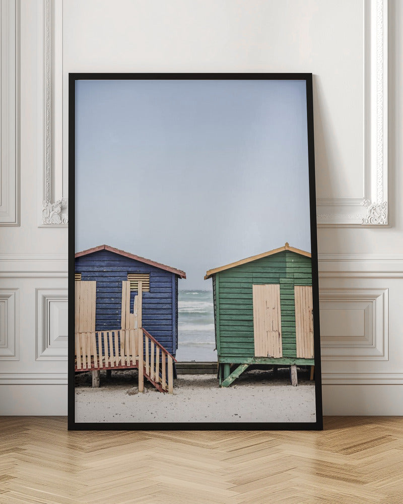Colorful Beach Huts Digital Art