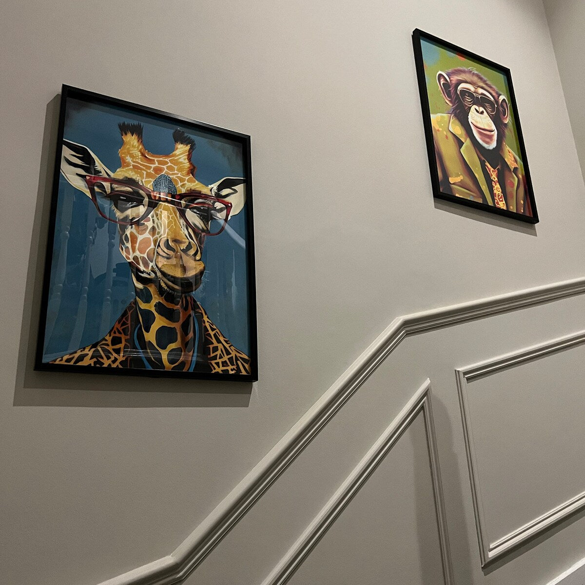 Sophisticated Giraffe Digital Artwork