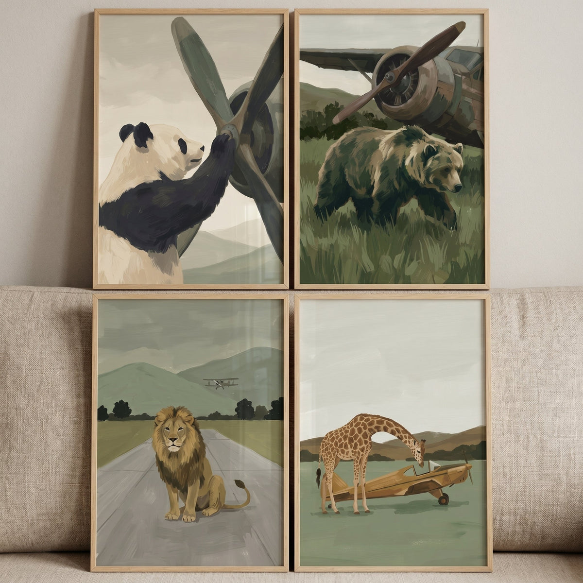 Wild Aviators Nursery Digital Art Set