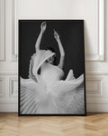 Ethereal Motion Dancer Monochrome Digital Art