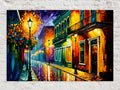 Vibrant French Quarter Nightscape Digital Art