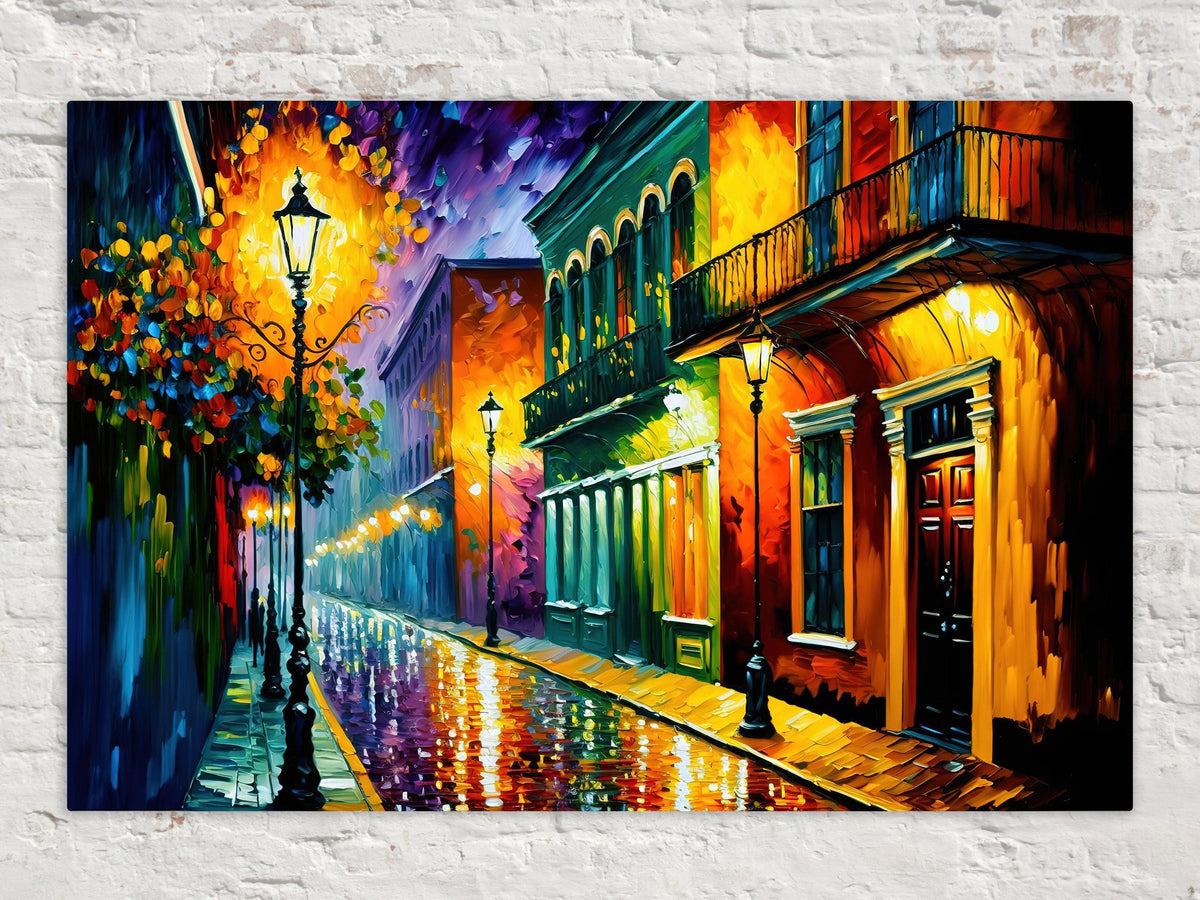 Vibrant French Quarter Nightscape Digital Art