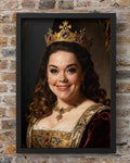 Regal Renaissance Queen Digital Portrait