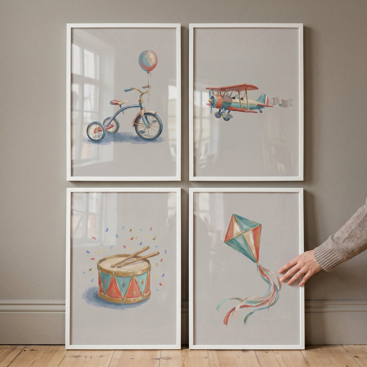 Vintage Toy Set Digital Art Prints
