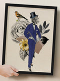 Dapper Tiger Gentleman Digital Print