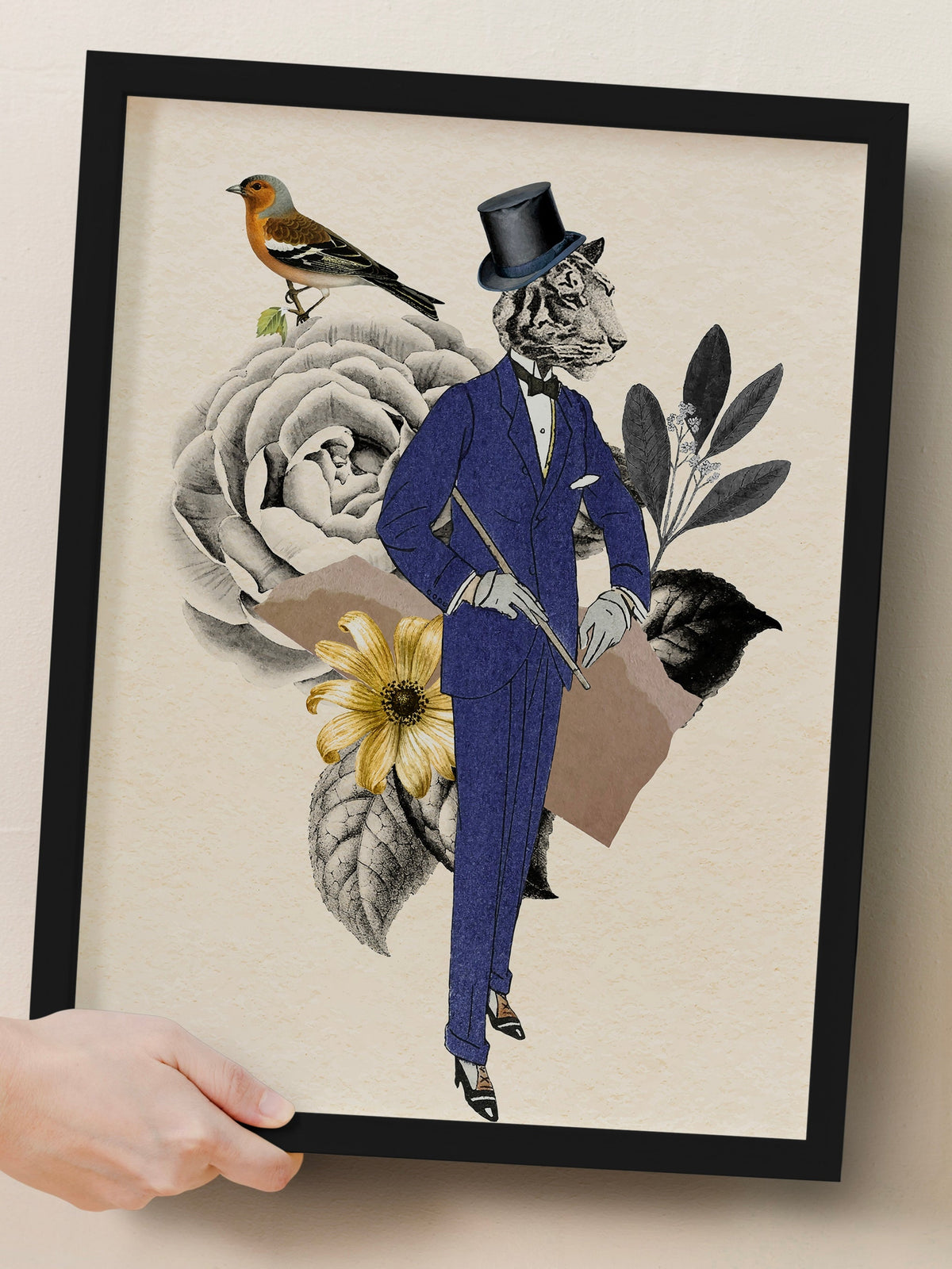 Dapper Tiger Gentleman Digital Print