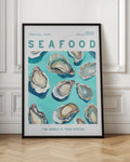 Seafood Oyster Coastal Food Digital Art Print