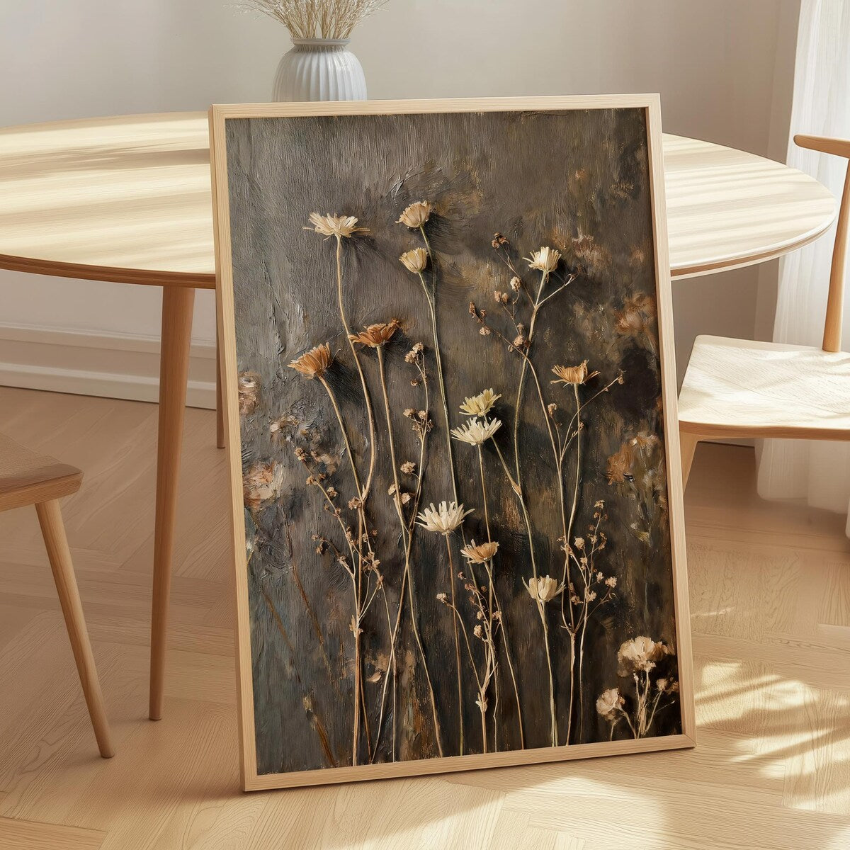 Rustic Dried Botanical Moody Floral Digital Art