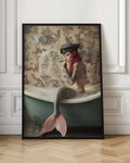 Edgy Tattooed Mermaid Digital Art Print