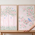 Spring Blossom Birds Digital Art Print