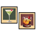 Classic Cocktail Duo Digital Art Set