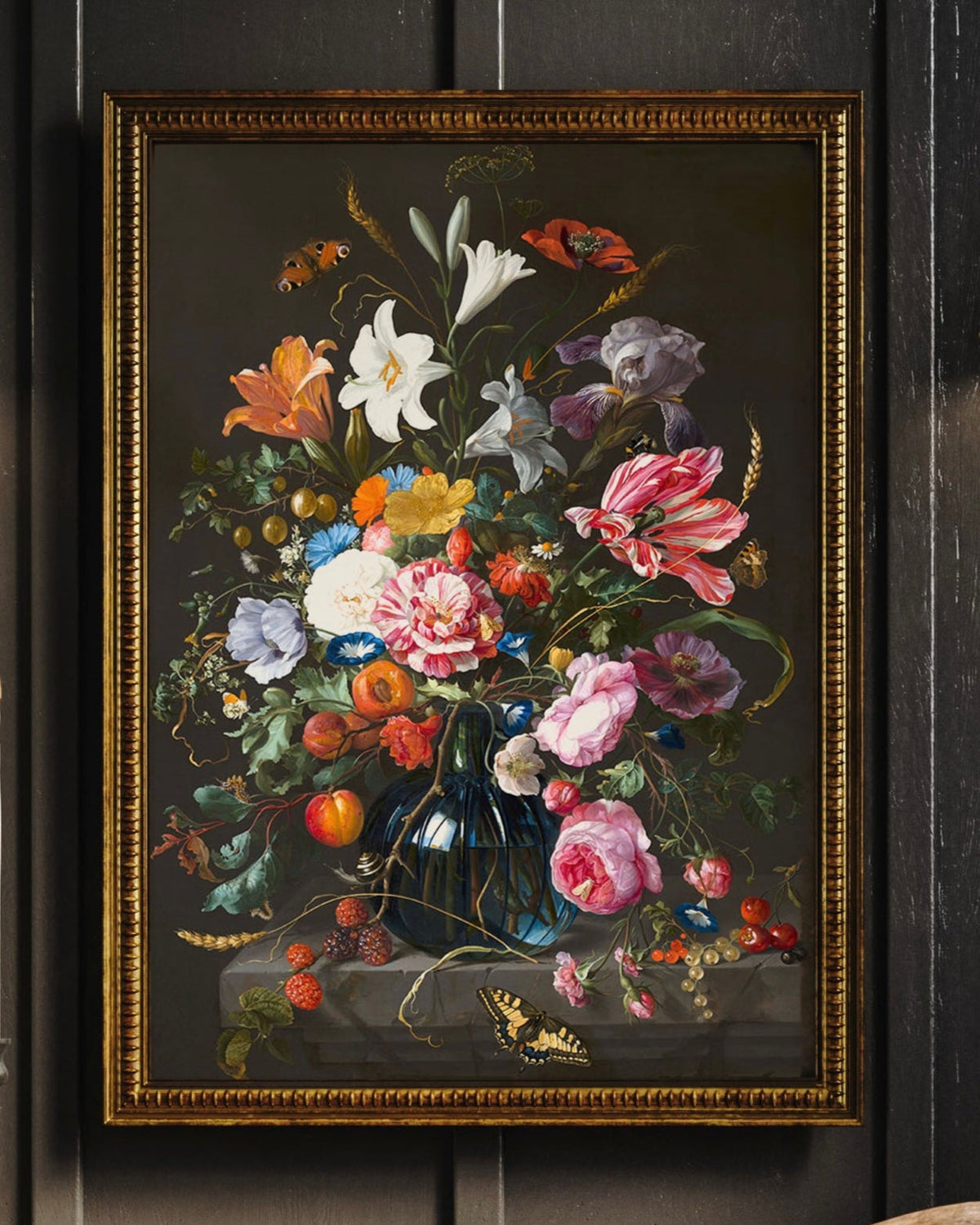 Classic Dutch Floral Still Life Digital Art