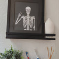 Peace Out Skeleton Digital Art Print
