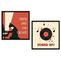 Press Play & Sound Up Music Cat Digital Art Set
