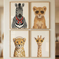 Chic Safari Animals Digital Art Collection
