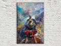 Abstract Steam Train Journey Digital Art