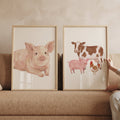 Charming Farm Animals Digital Art Set