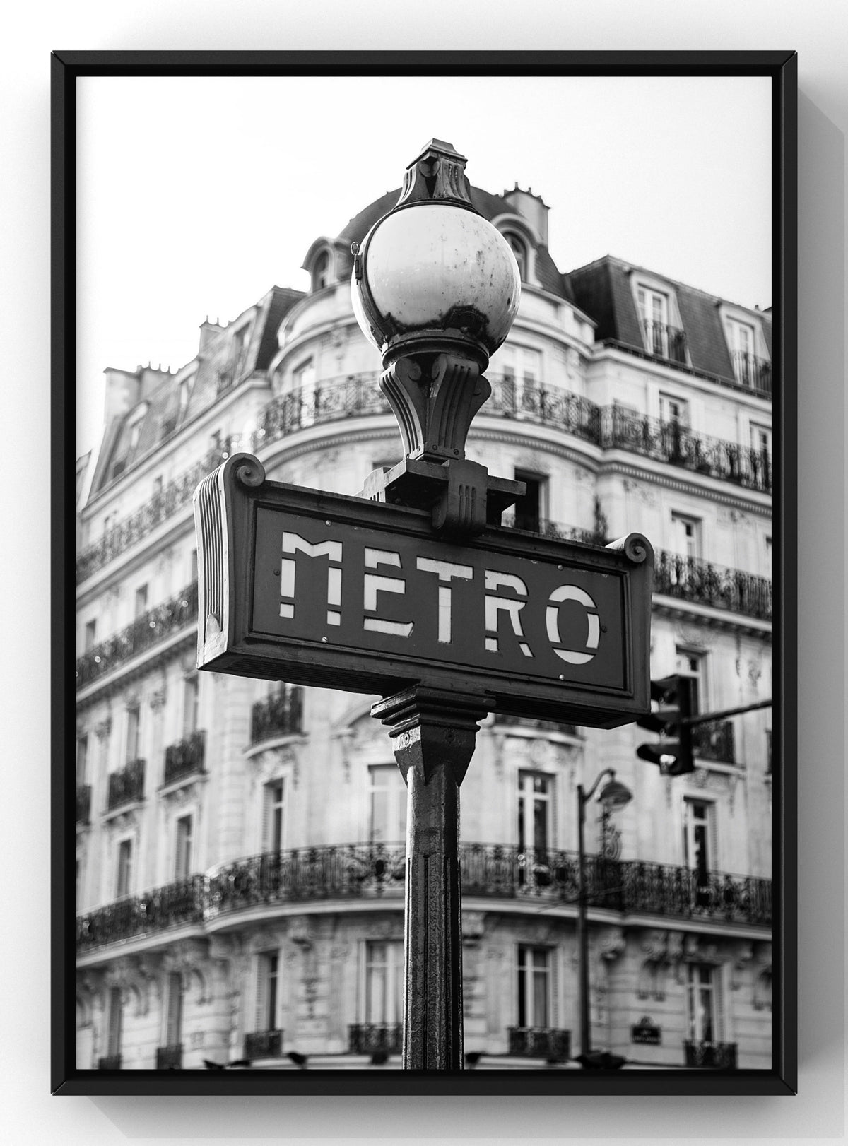 Parisian Metro Monochromatic Wall Art
