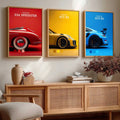 Porsche Sports Car Trio Digital Art Collection
