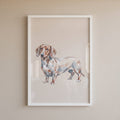 Charming Dachshund Dapple Digital Artwork