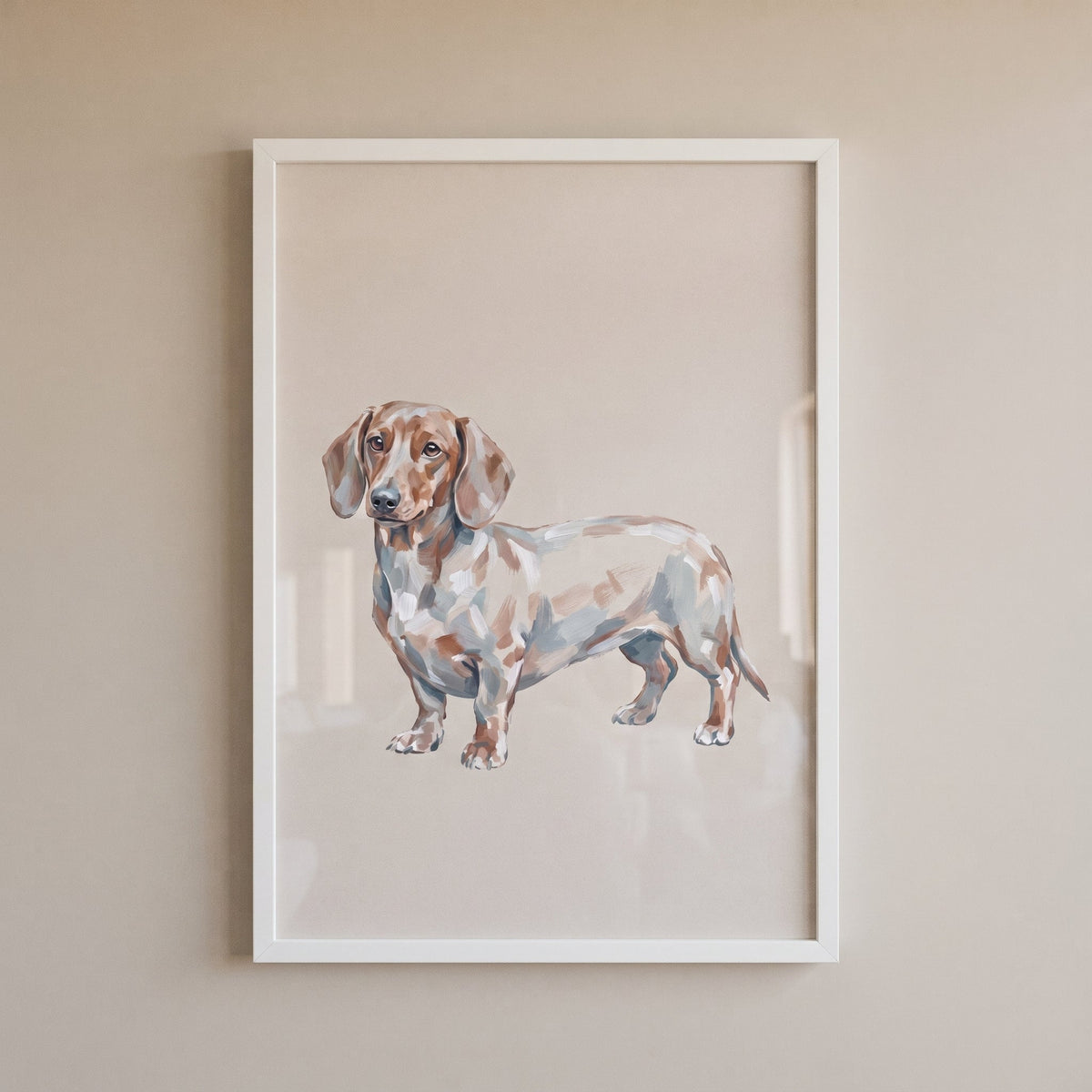 Charming Dachshund Dapple Digital Artwork