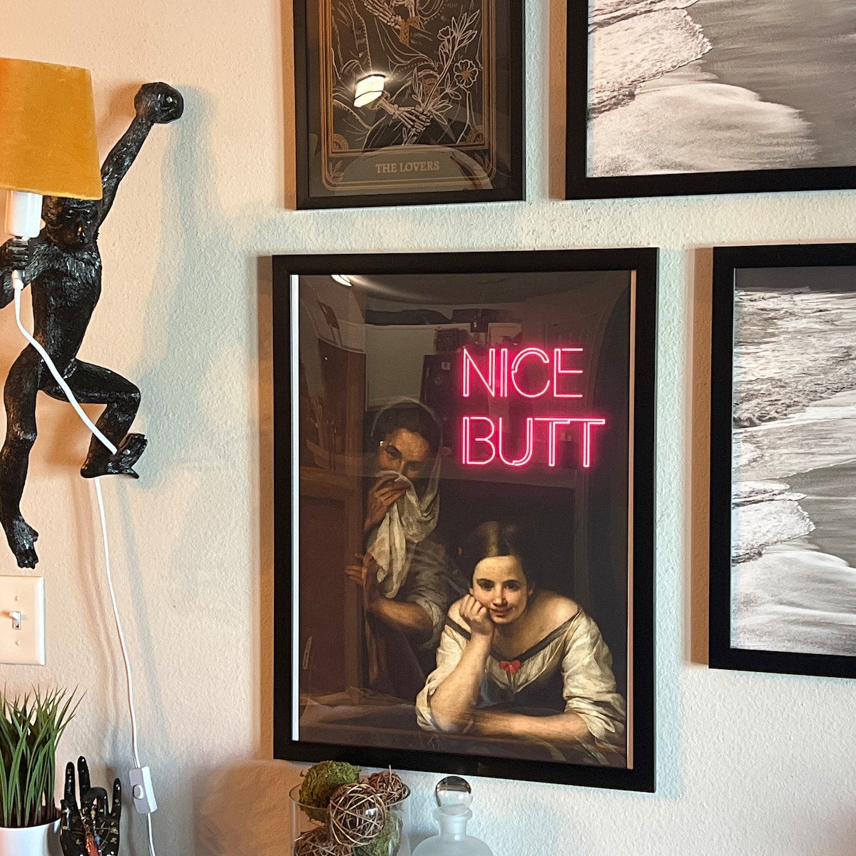 Nice Butt Classic Art Neon Remix Canvas Print
