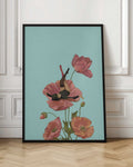 Surreal Poppy Blossom Digital Art Print