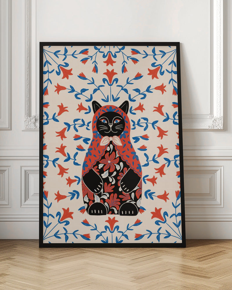 Matryoshka Cat Folk Art Digital Download
