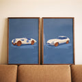 Classic Vintage Racing Cars Digital Art Set