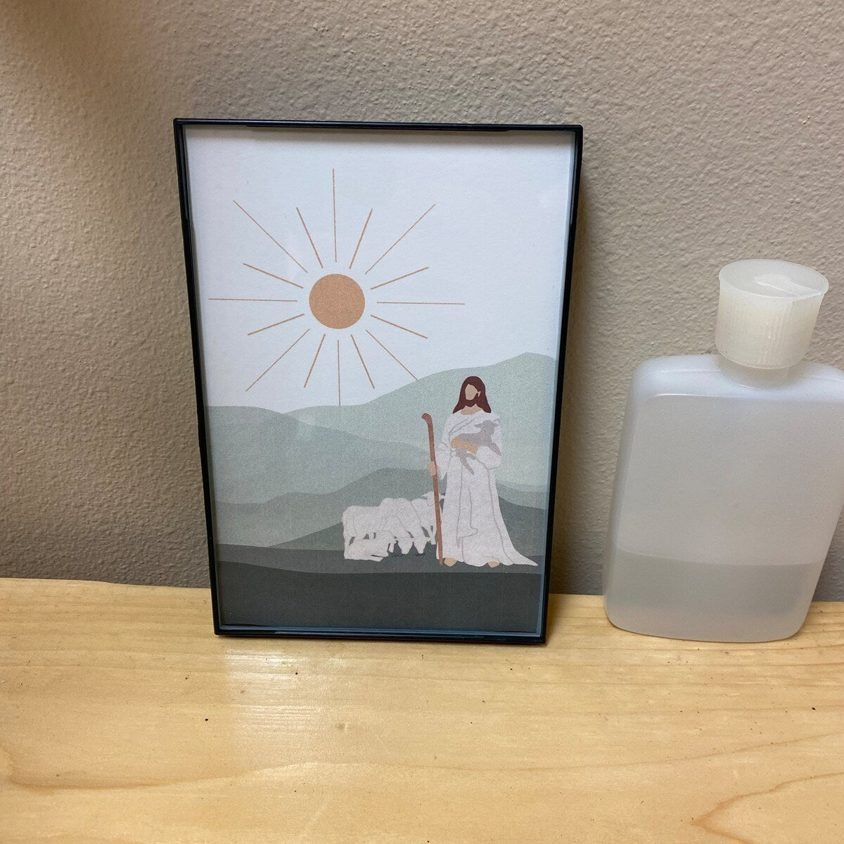 Minimalist Good Shepherd Digital Art