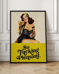 So Fucking Pleasant Retro Pinup Digital Artwork