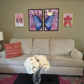 Vogue Butterfly Split Panel Digital Art