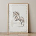 Majestic Jumping Horse Digital Artwork