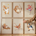 Sporty Animals Digital Art Collection