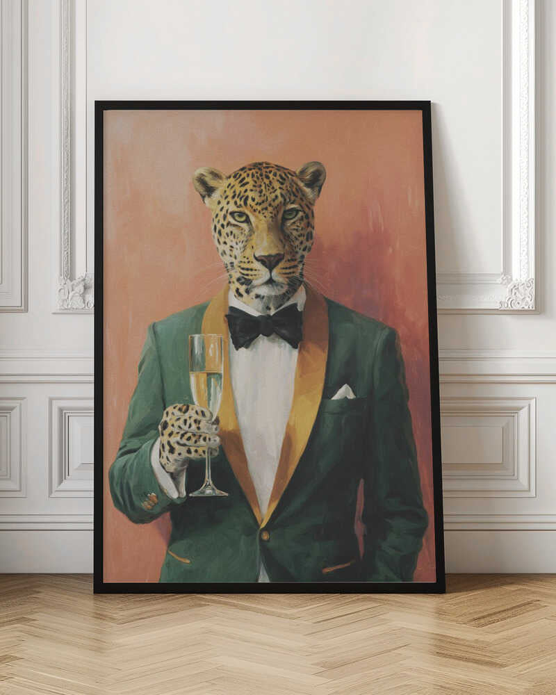 Dapper Leopard Toast Digital Art