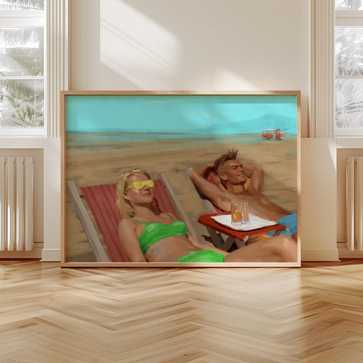 Retro Beach Daze Digital Art