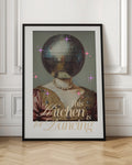 Disco Ball Queen Digital Art Print