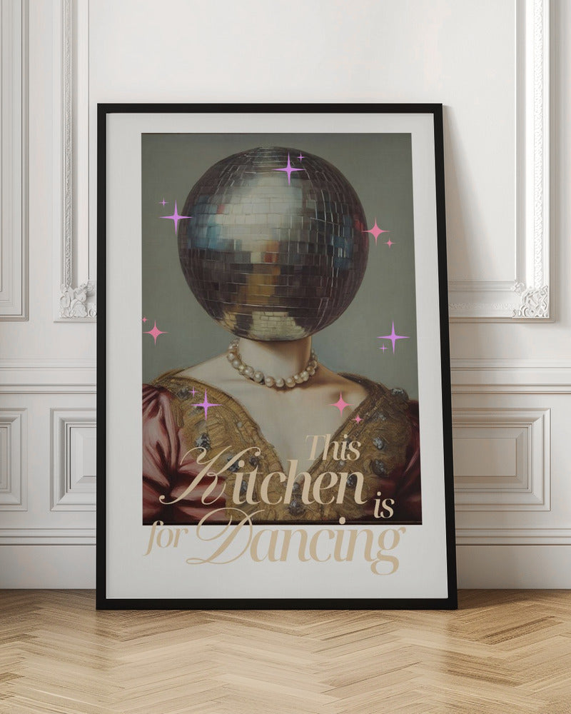 Disco Ball Queen Digital Art Print