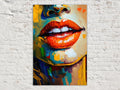 Vibrant Palette Lips Digital Art