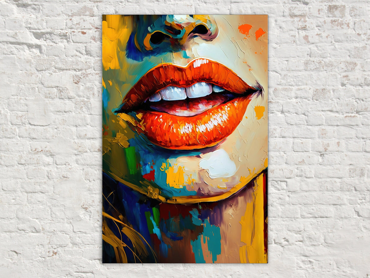 Vibrant Palette Lips Digital Art