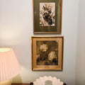 Vintage Botanical Leaves and Peonies Digital Art Set