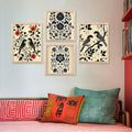 Charming Botanical Birds and Floral Patterns Gallery Set