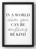 Be Kind Typography Digital Print