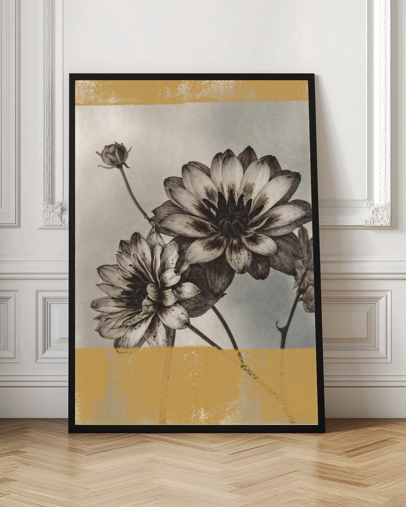 Vintage Floral Elegance Digital Art